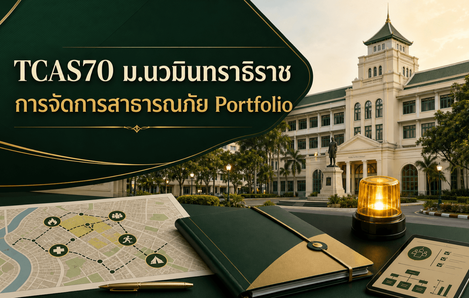 TCAS70 ม.นวมินทราธิราช — การจัดการสาธารณภัย รอบ Portfolio