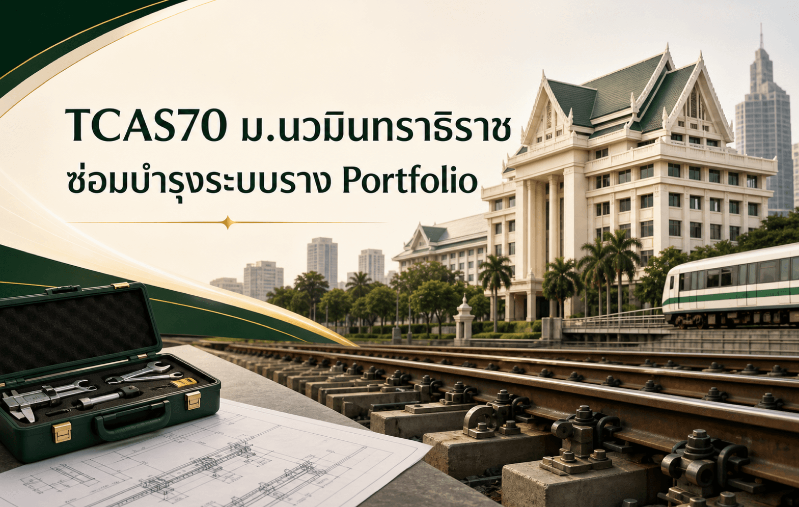 TCAS70 ม.นวมินทราธิราช — ซ่อมบำรุงระบบราง รอบ Portfolio