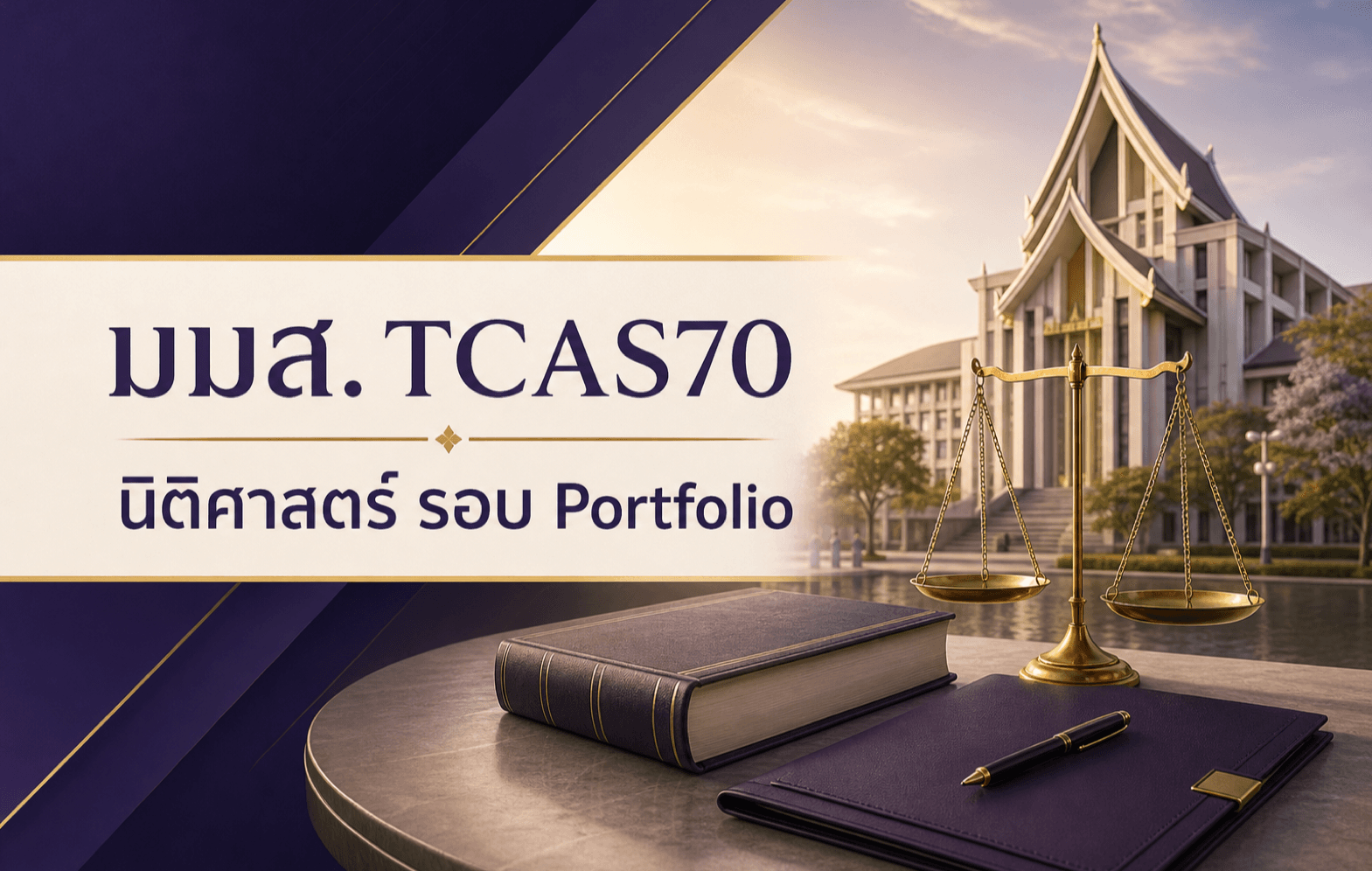 มมส. TCAS70 — นิติศาสตร์ รอบ Portfolio