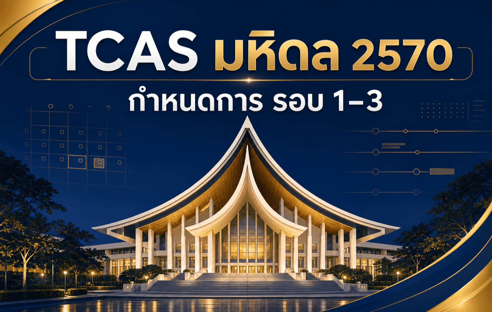 TCAS มหิดล 2570 — Prince Mahidol Hall ศาลายา