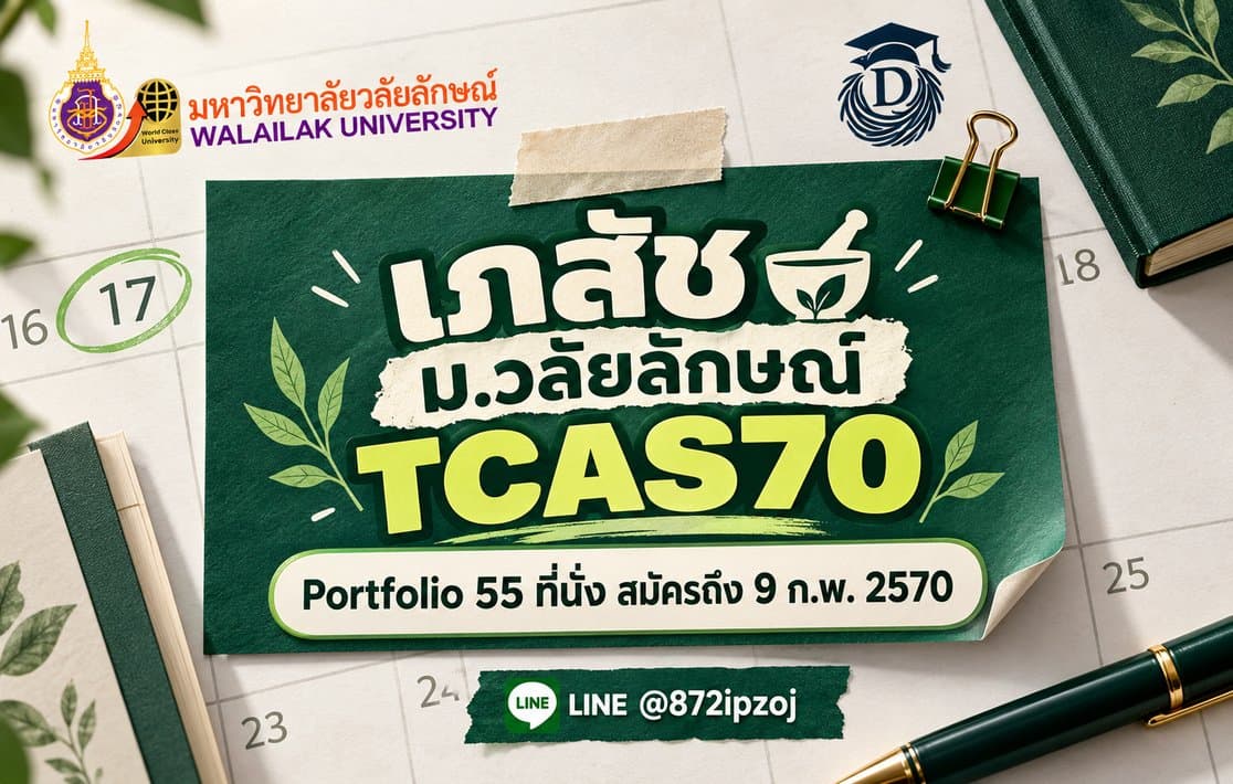 DreamNest illustrative cover for เภสัช ม.วลัยลักษณ์ TCAS70 รอบ Portfolio