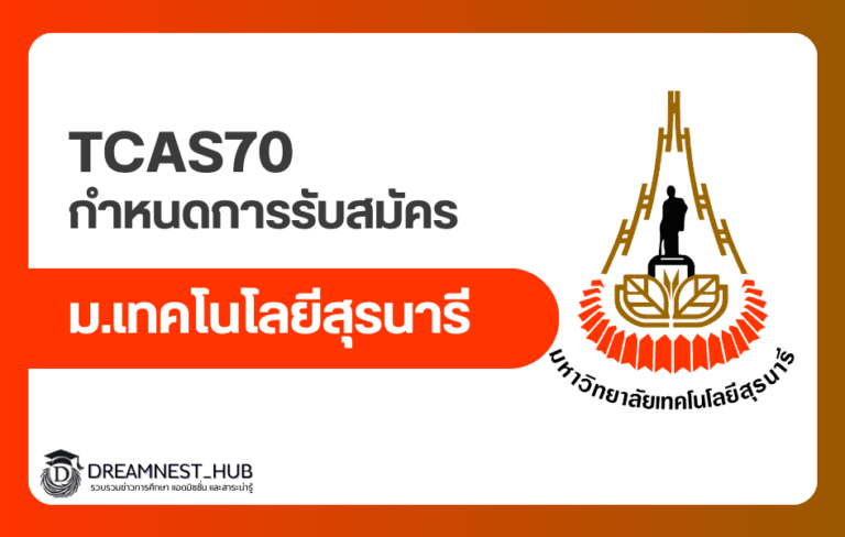 ปฏิทิน มทส. TCAS70: วันสมัคร Portfolio ถึง Direct Admission