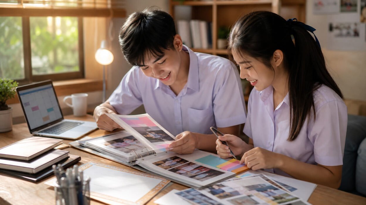 นักเรียนไทย ม.6 กำลังจัดทำ Portfolio สำหรับสมัคร TCAS70 รอบ 1