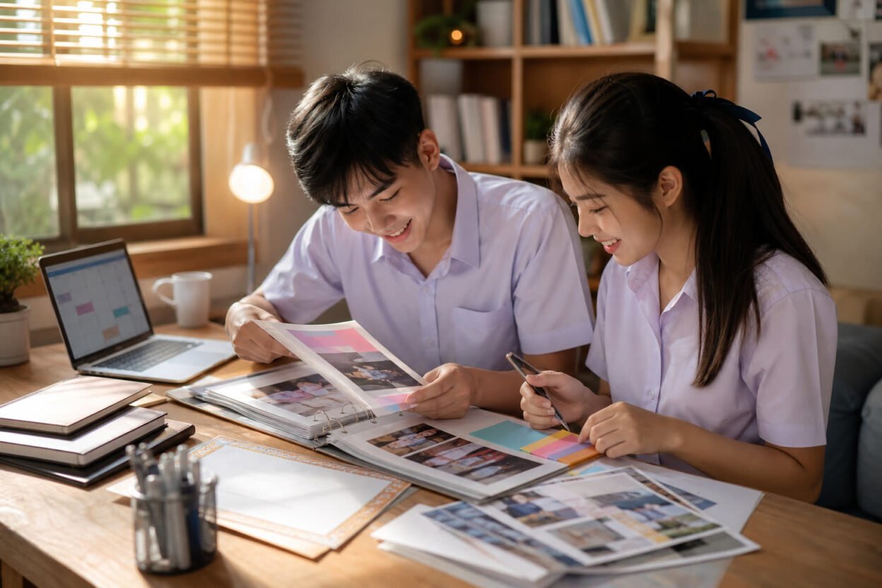 นักเรียนไทย ม.6 กำลังจัดทำ Portfolio สำหรับสมัคร TCAS70 รอบ 1